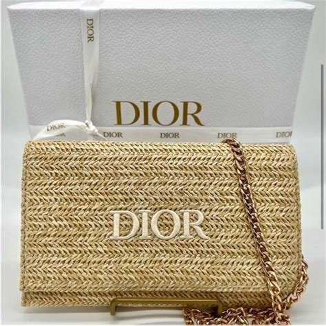 pochette dior in rafia|dior caro cannage.